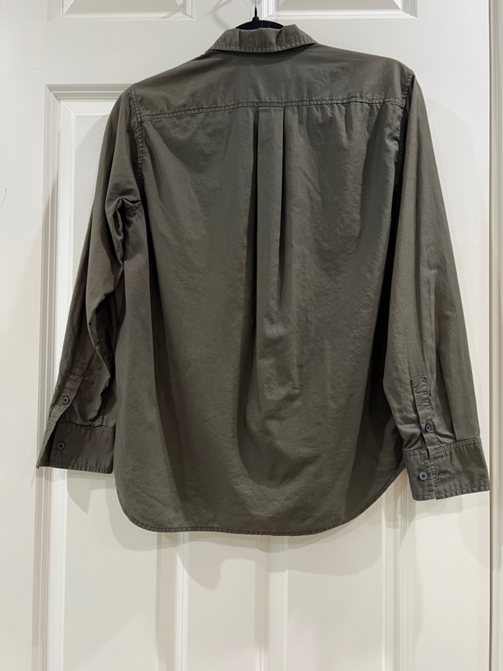Everlane 100% Cotton Classic Button‑Down Shirt – Olive – Size 2 - Picture 4 of 4